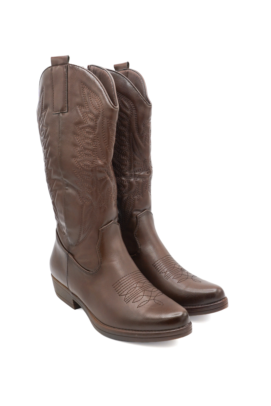 Gaia Shoes Catia stivali texani alti con ricami stile western