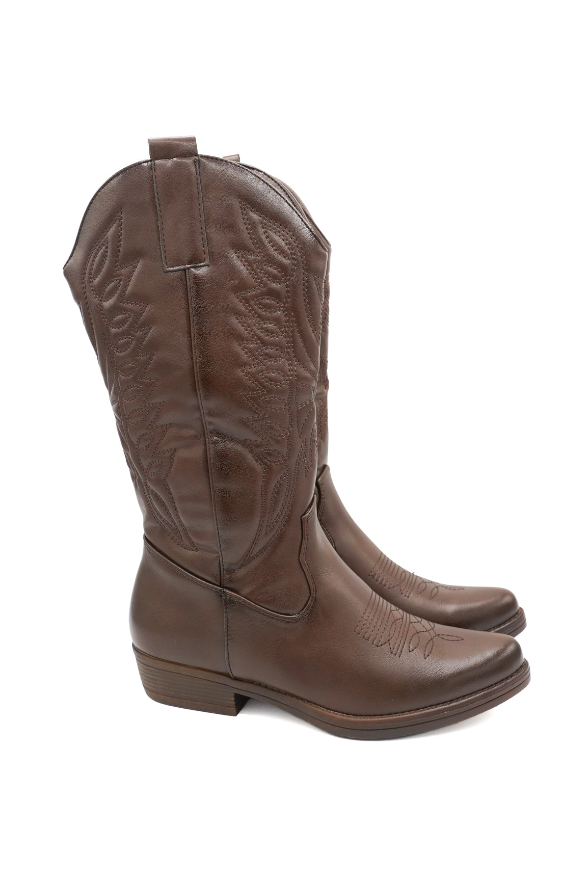 Gaia Shoes Catia stivali texani alti con ricami stile western