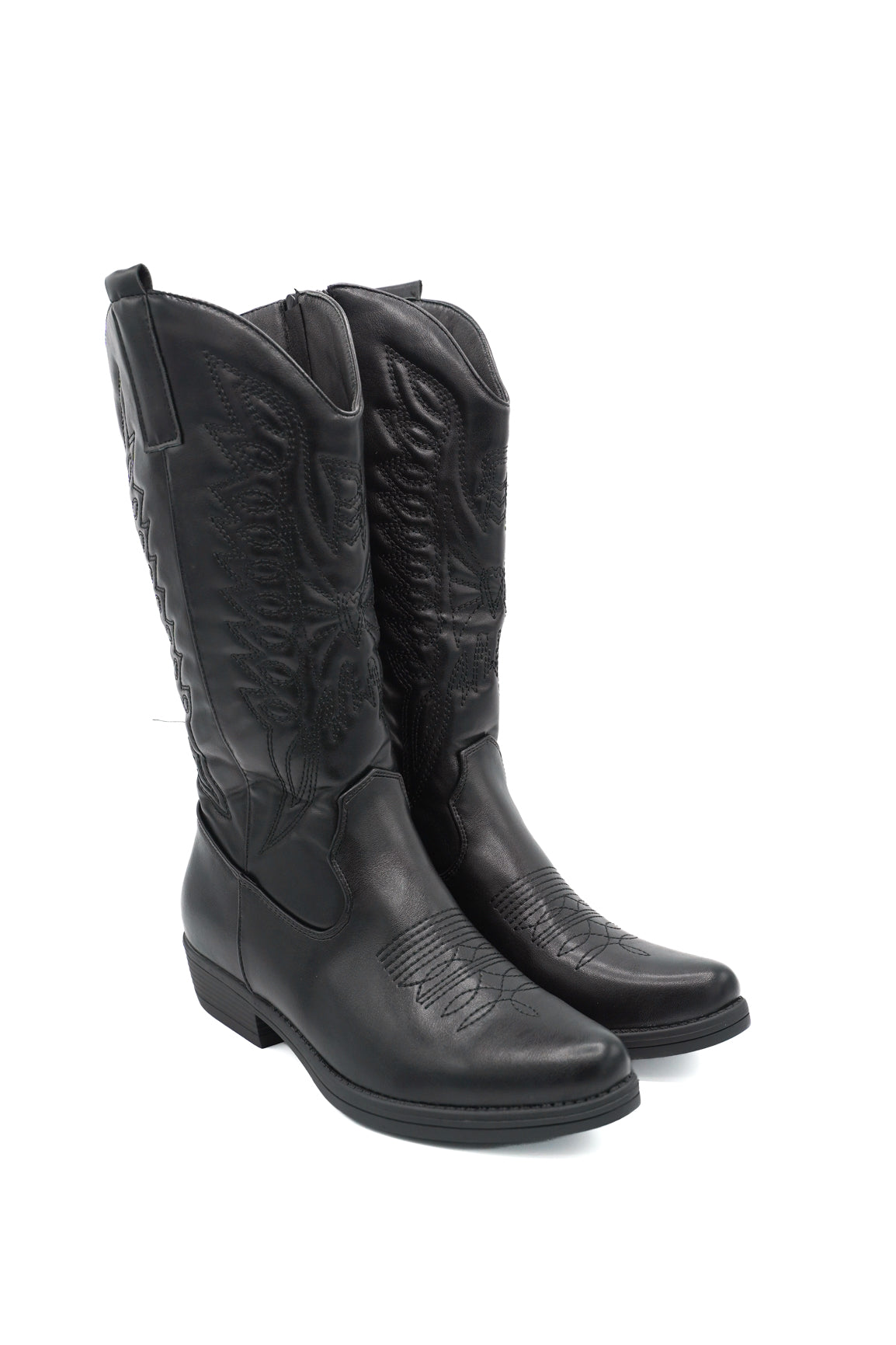 Gaia Shoes Catia stivali texani alti con ricami stile western