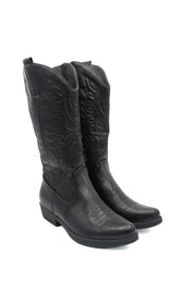 Gaia Shoes Catia stivali texani alti con ricami stile western