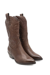 Gaia Shoes Celine stivali texani con cuciture decorative