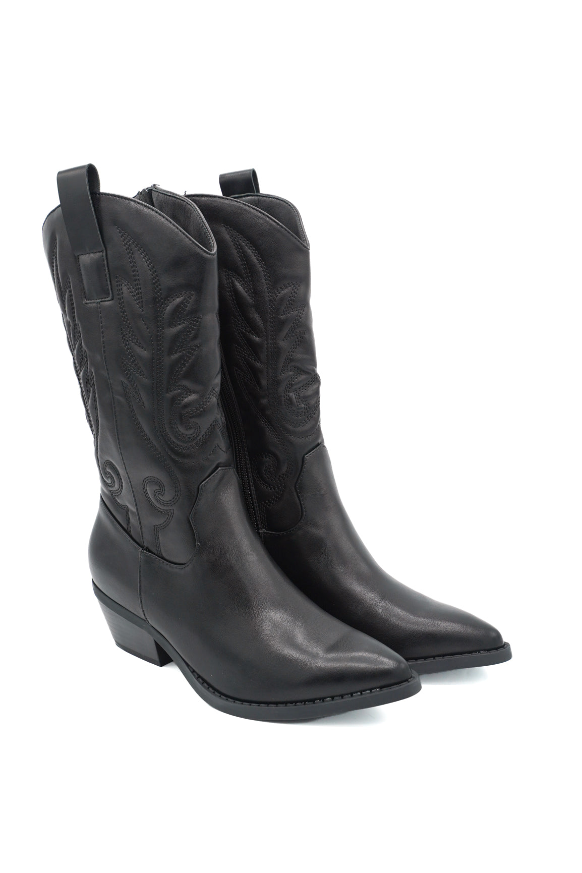 Gaia Shoes Celine stivali texani con cuciture decorative