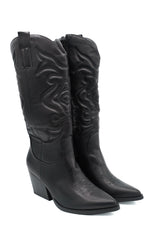 Gaia Shoes Adriana stivali texani con tacco medio obliquo