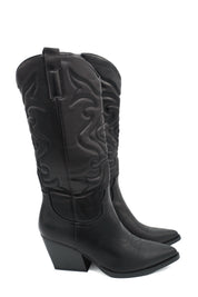 Gaia Shoes Adriana stivali texani con tacco medio obliquo