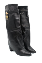 Gaia Shoes Carlotta stivali alti con design a risvolto