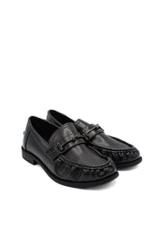 Gaia Shoes 4002 mocassino arricciato con cuciture pronunciate