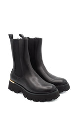 Gaia Shoes Mimma stivaletti chelsea con inserto metallico