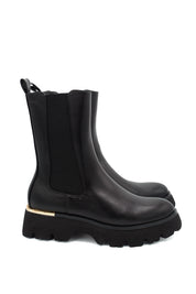 Gaia Shoes Mimma stivaletti chelsea con inserto metallico