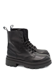 Scarpissime 7719 anfibi stringati in pelle con suola track