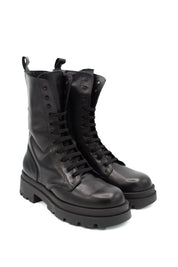 Scarpissime 7711 anfibio in pelle stile combat