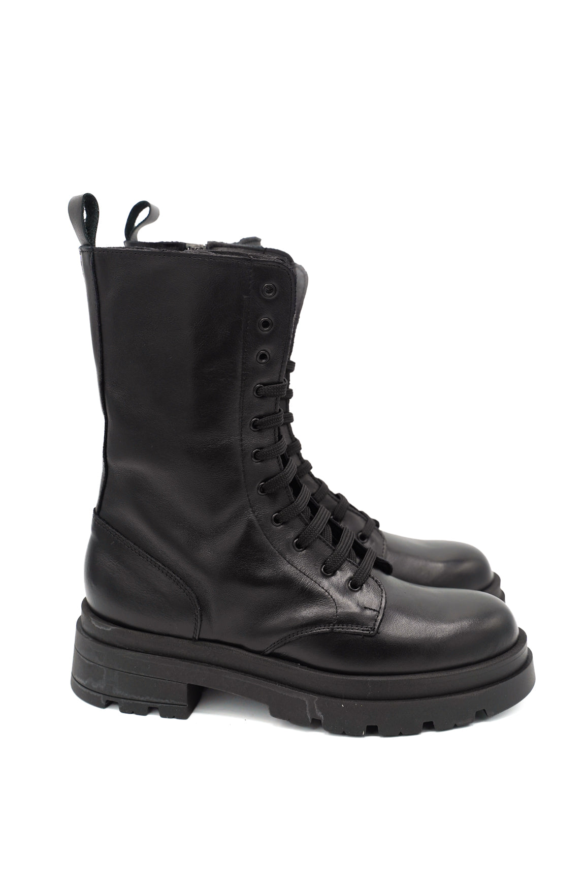 Scarpissime 7711 anfibio in pelle stile combat