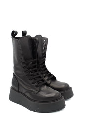 Scarpissime V11 anfibi in pelle con suola platform