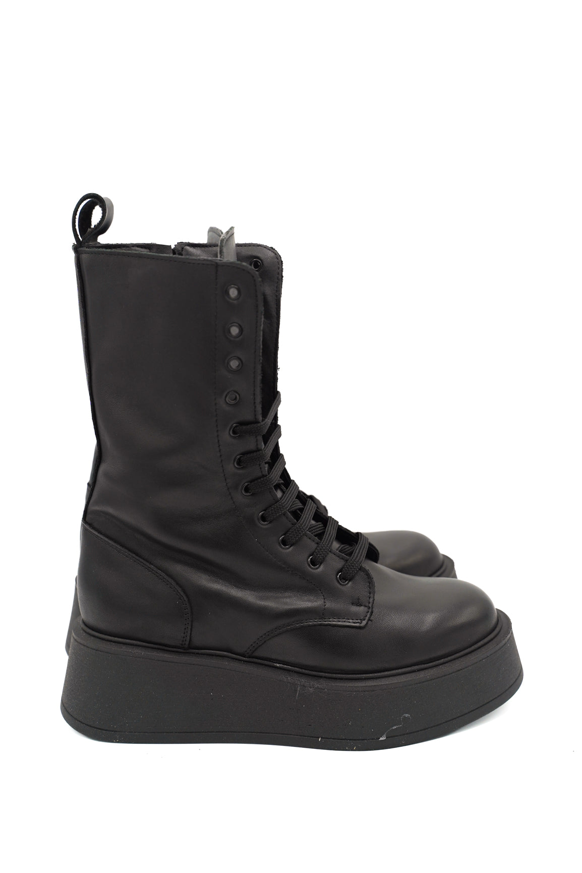 Scarpissime V11 anfibi in pelle con suola platform