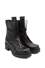 Gaia Shoes Vienna 4 anfibi in pelle con lacci alla caviglia