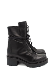 Gaia Shoes Vienna 4 anfibi in pelle con lacci alla caviglia