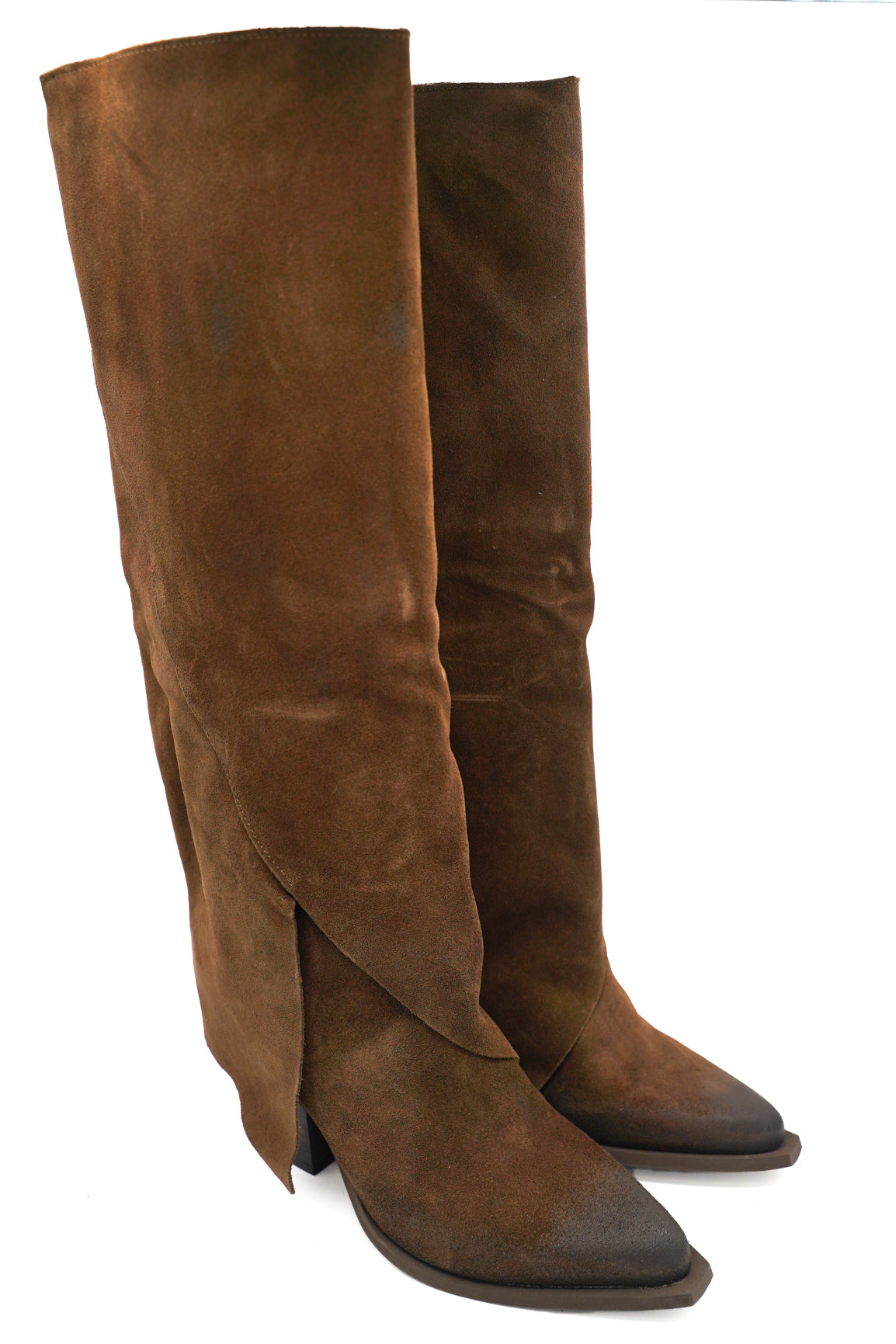 Gaia Shoes Loca 003 stivali scamosciati effetto ghetta