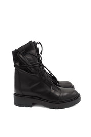 Gaia Shoes Praga 7 anfibi stivaletti in pelle con allacciatura frontale