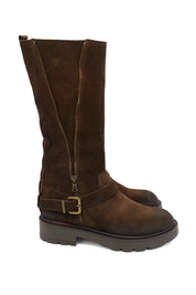 Gaia Shoes Praga 13 in pelle scamosciata con fibbia alla caviglia