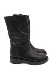 Gaia Shoes Rock 2 stivali mid-calf in pelle con suola chunky