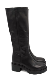 Gaia Shoes Vienna 8 stivali alti in pelle silhouette classica slanciata