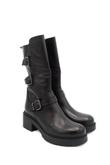 Gaia Shoes Vienna 12 stivali biker tre fibbie