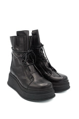 Gaia Shoes London 1 anfibi in pelle con suola platform