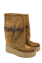 Gaia Shoes NG7 stivali scamosciati con risvolto