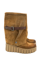 Gaia Shoes NG7 stivali scamosciati con risvolto