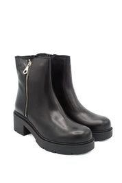 Gaia Shoes Vienna 11 tronchetti in pelle con cerniera