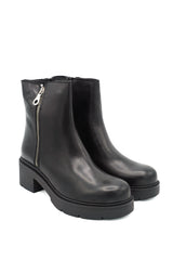 Gaia Shoes Vienna 11 tronchetti in pelle con cerniera