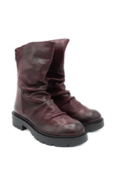 Gaia Shoes Parigi 3 stivali slouchy arricciato in pelle