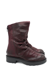 Gaia Shoes Parigi 3 stivali slouchy arricciato in pelle