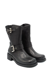 Gaia Shoes Thalia stivaletti stile biker in pelle