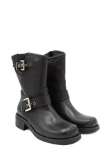 Gaia Shoes Thalia stivaletti stile biker in pelle
