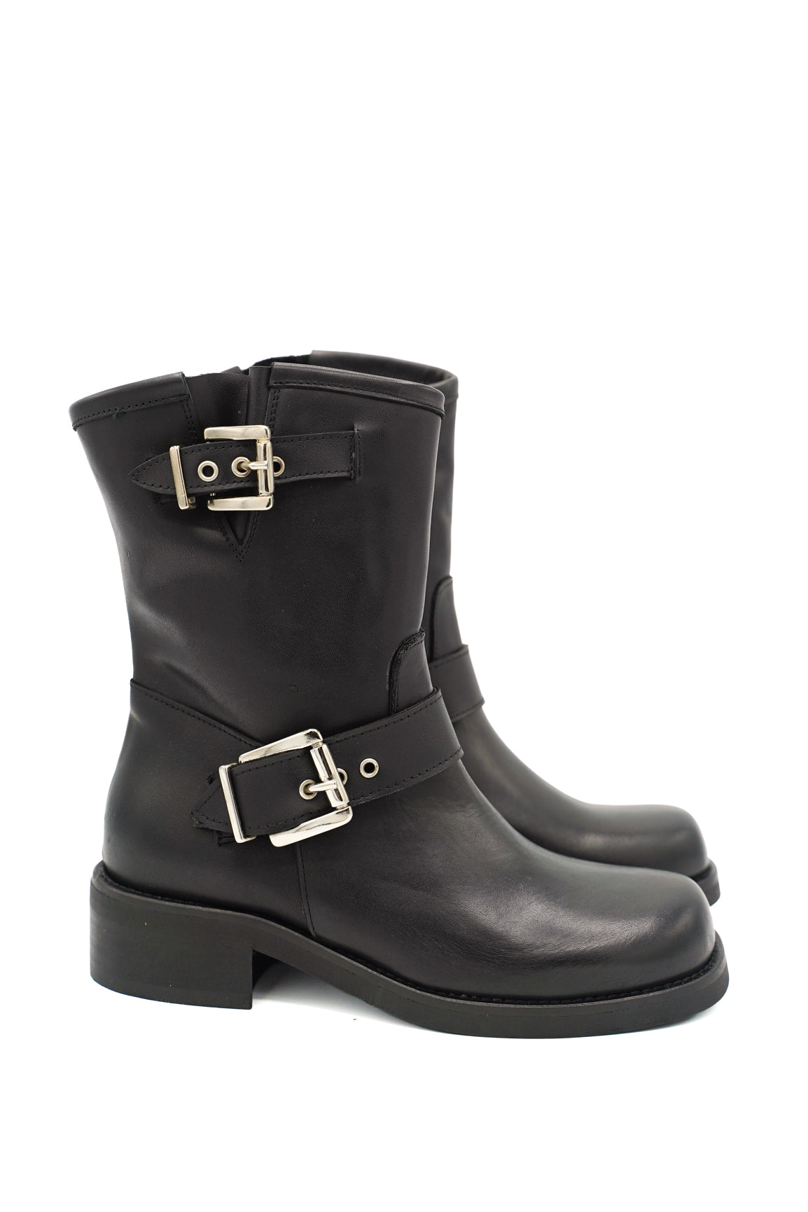 Gaia Shoes Thalia stivaletti stile biker in pelle