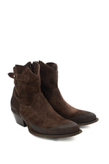 Gaia Shoes 1356/202 tronchetti stile western in pelle scamosciata