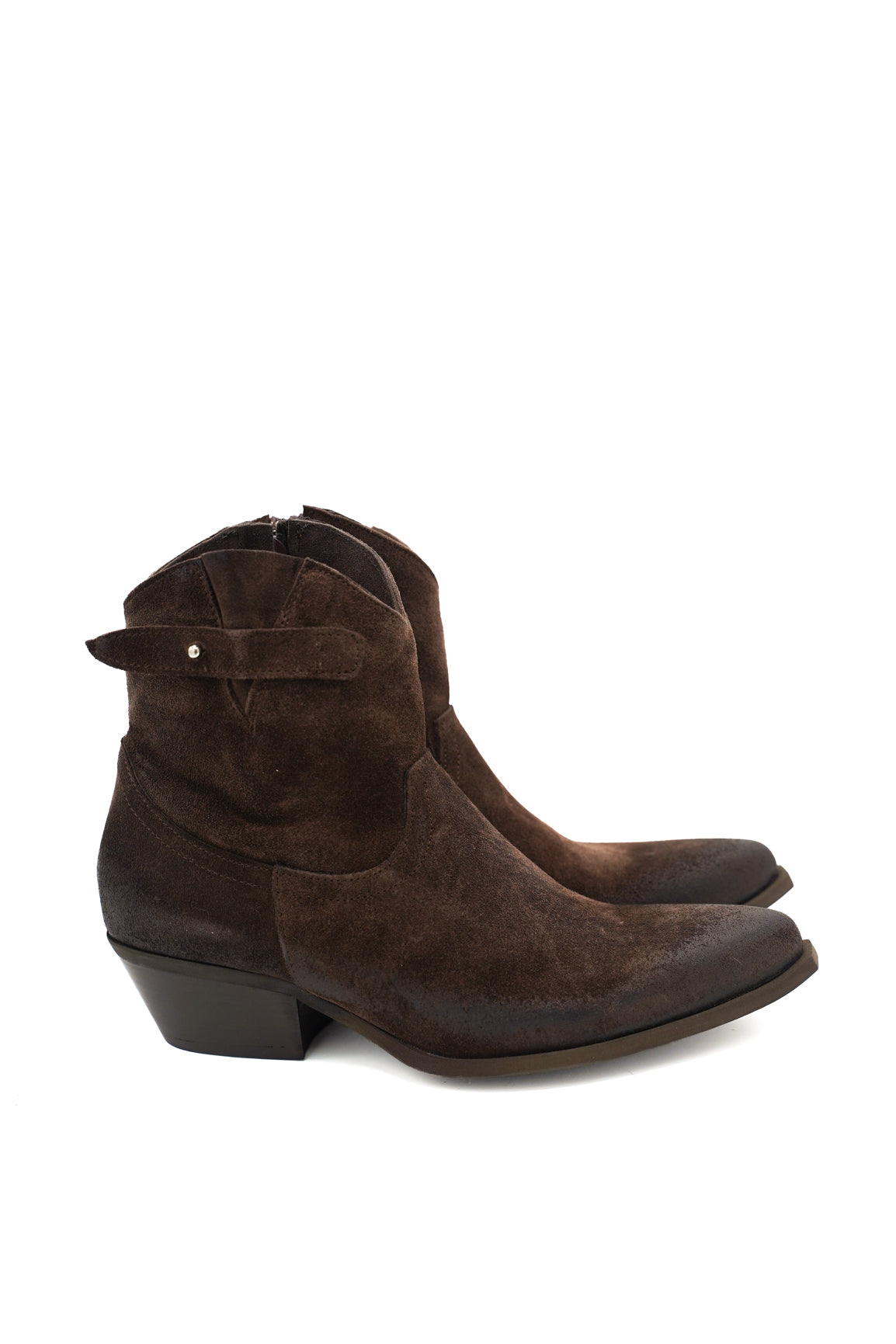 Gaia Shoes 1356/202 tronchetti stile western in pelle scamosciata