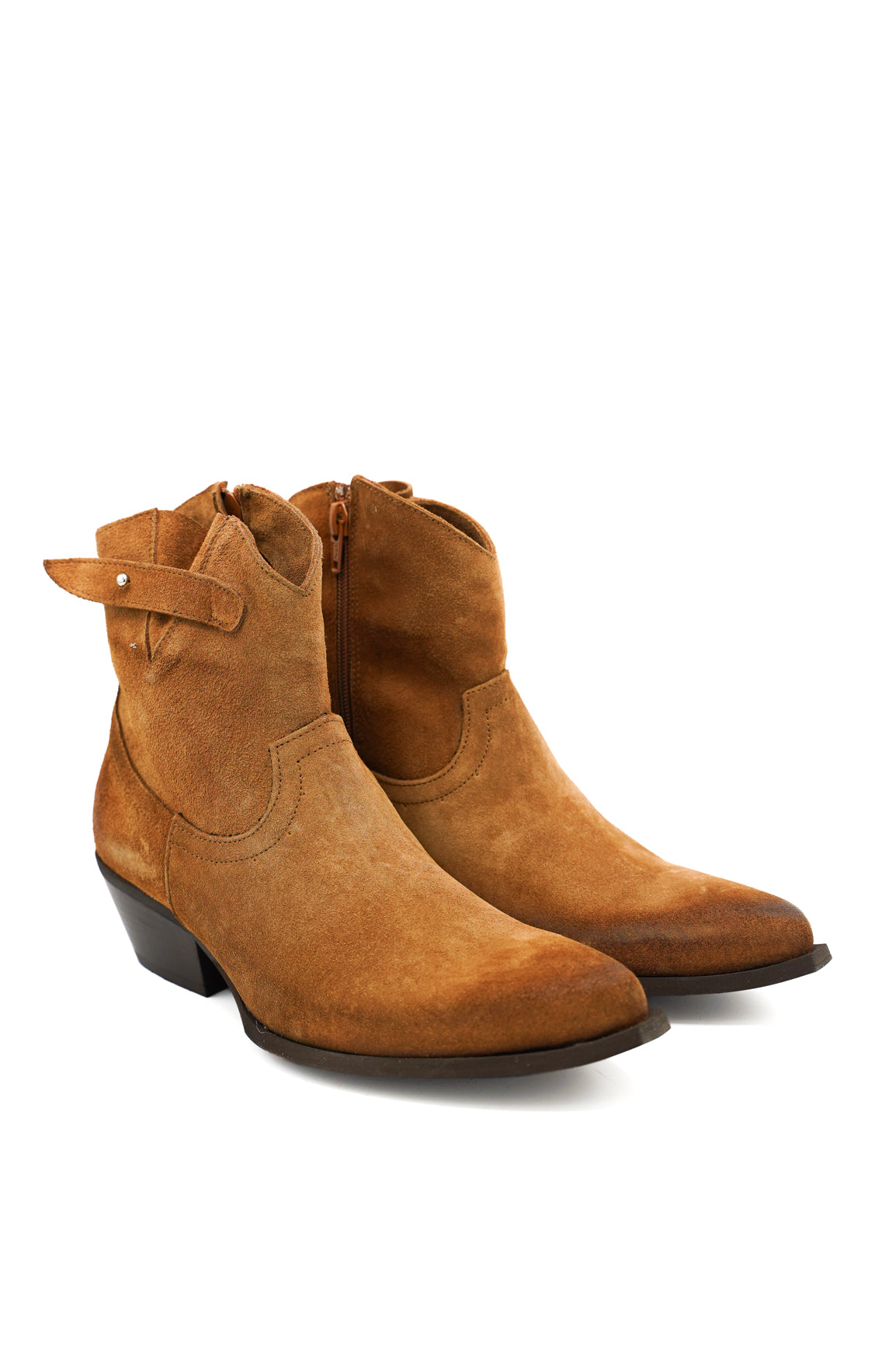Gaia Shoes 1356/202 tronchetti stile western in pelle scamosciata