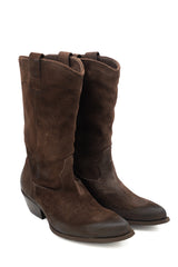 Gaia Shoes Mila 2 stivale texano in pelle scamosciata