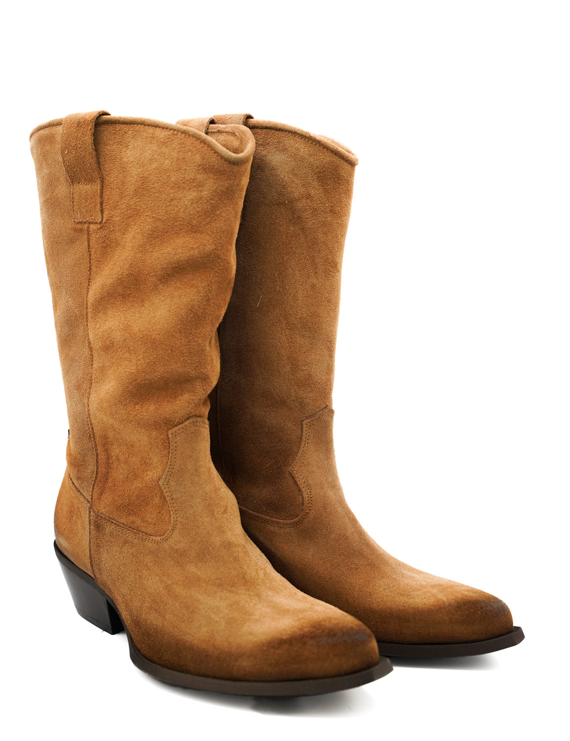 Gaia Shoes Mila 2 stivale texano in pelle scamosciata