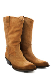 Gaia Shoes Mila 2 stivale texano in pelle scamosciata