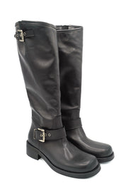 Gaia Shoes Tilde stivali biker in pelle