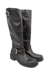 Gaia Shoes Tilde stivali biker in pelle