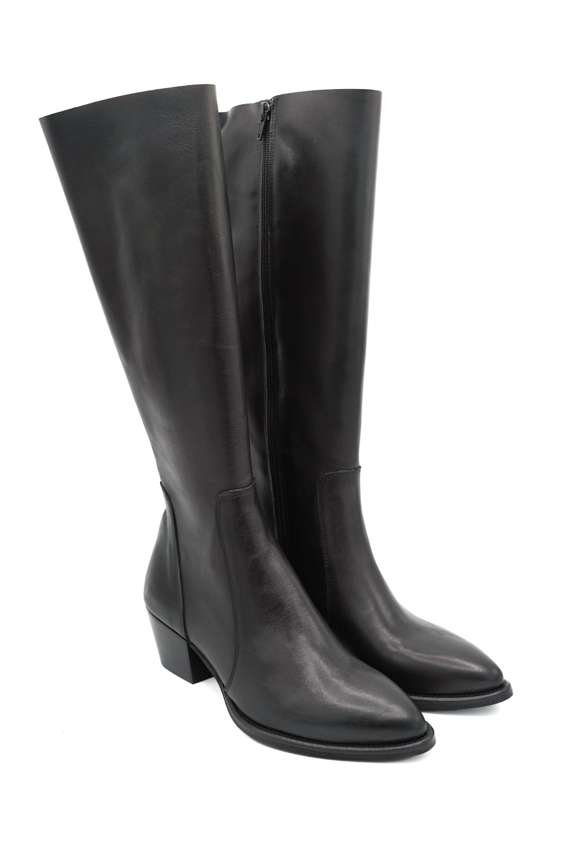 Gaia Shoes Minnie stivali in pelle con punta affusolata