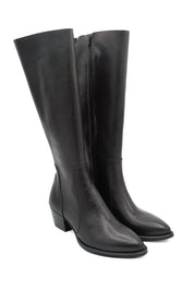 Gaia Shoes Minnie stivali in pelle con punta affusolata