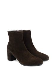 Gaia Shoes 289 stivaletti in pelle scamosciata e punta tonda