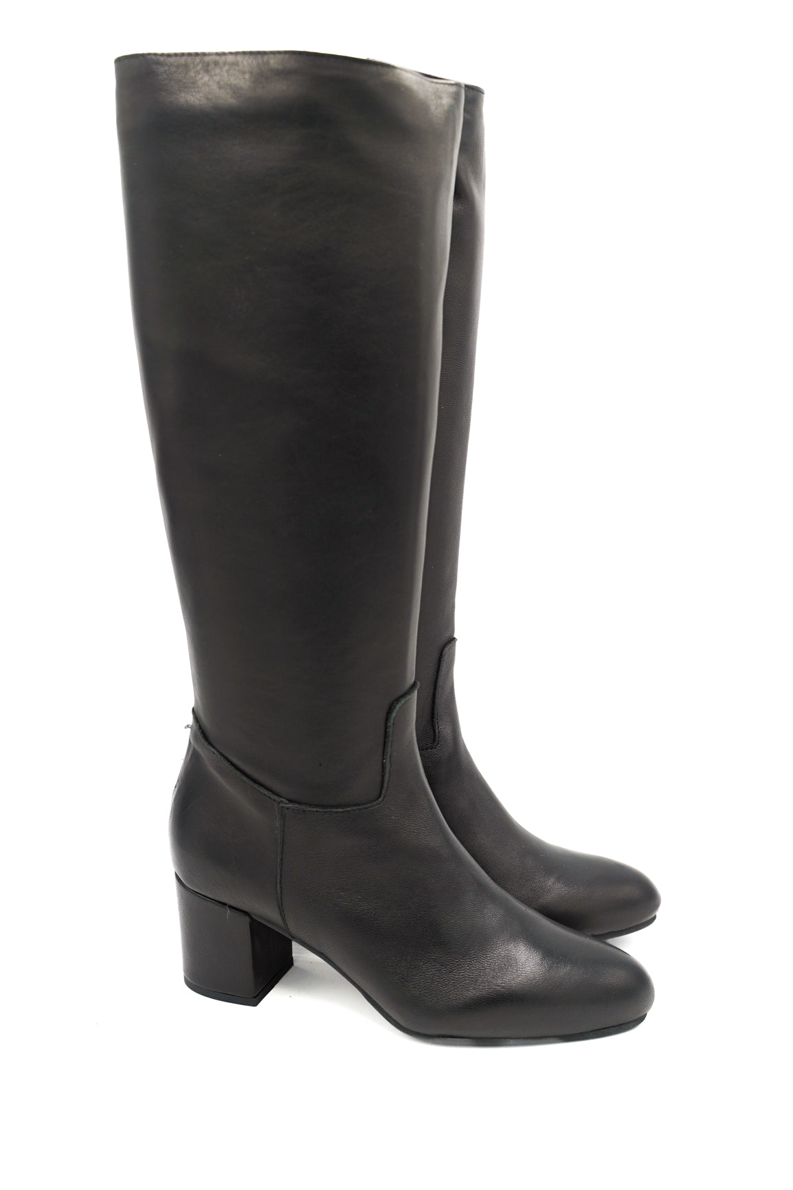 Gaia Shoes 3005 stivali classici in pelle con tacco 6 cm
