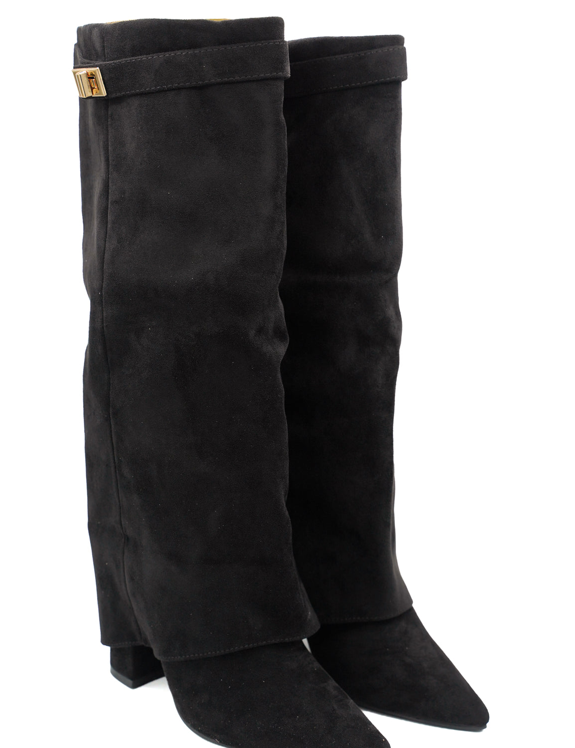 Gaia Shoes Gabriella stivali scamosciati con risvolto