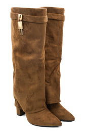 Gaia Shoes Fabiana stivale scamosciato con dettaglio metallico