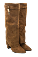Gaia Shoes Fabiana stivale scamosciato con dettaglio metallico
